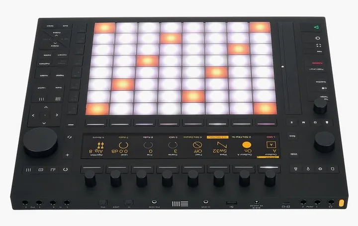 Ableton Push 3, de bovenkant van het apparaat