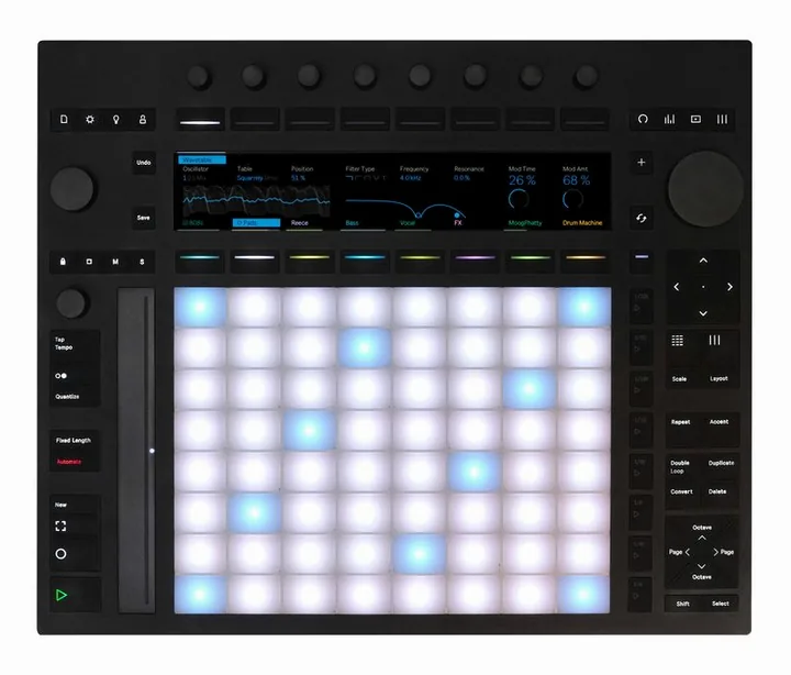 Ableton Push 3 - Live Suite Bundle, de ingangen aan de voorzijde