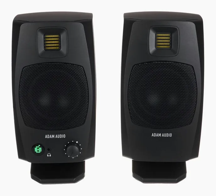 ADAM Audio D3V Black, de regelaars aan de achterzijde
