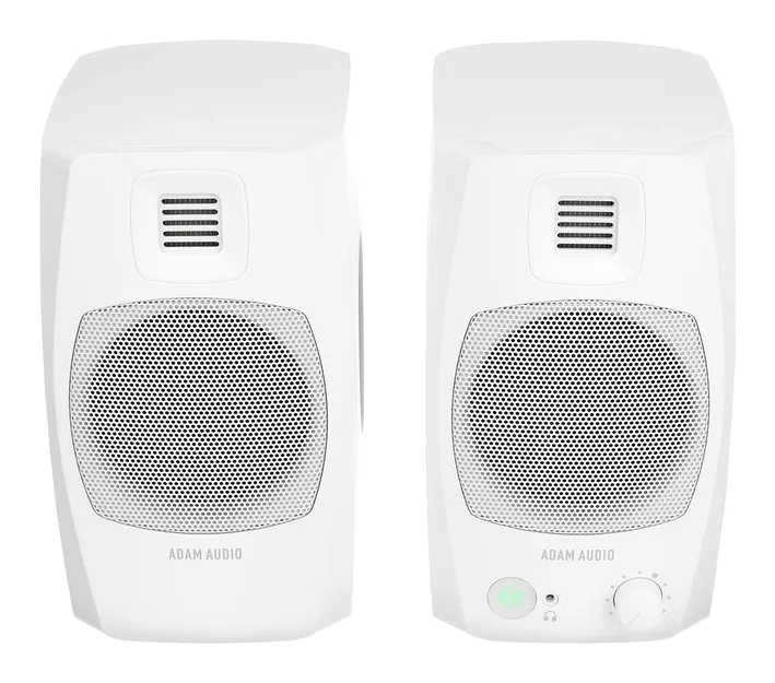 ADAM Audio D3V White, de achterkant met de aansluitingen