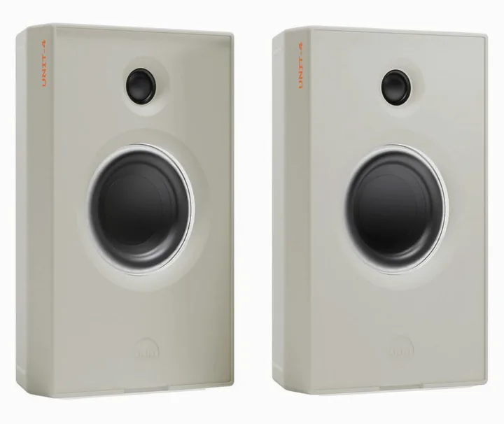 AIAIAI UNIT-4 Set (White), de achterkant met de aansluitingen