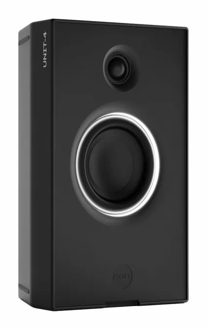 AIAIAI UNIT-4 Single (Black), het frontpaneel met de woofer en tweeter