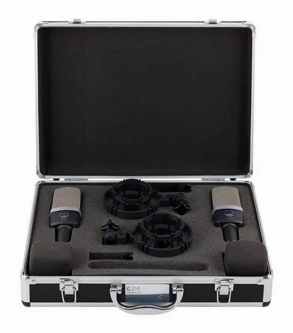 AKG C214 Stereo Set Bundle, de behuizing van opzij