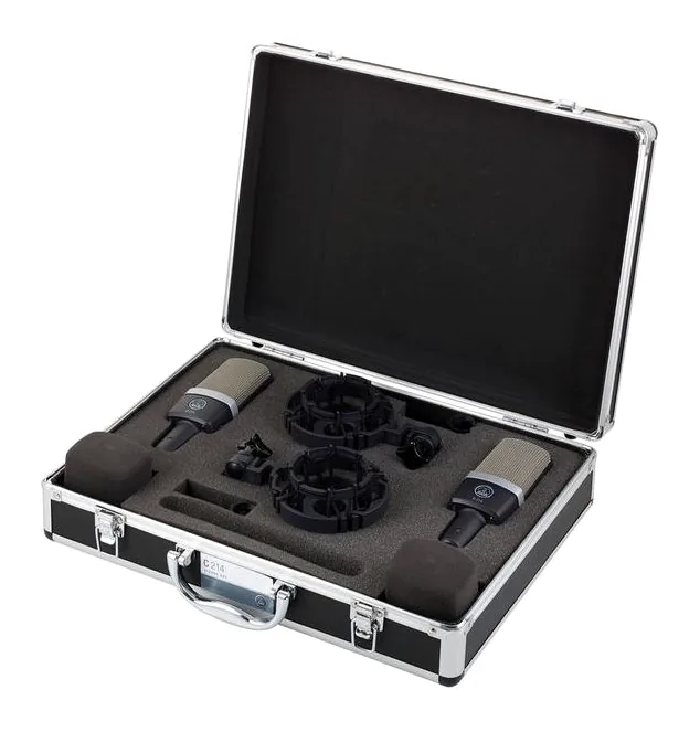 AKG C214 Stereo Set Bundle, de bevestiging en de houder