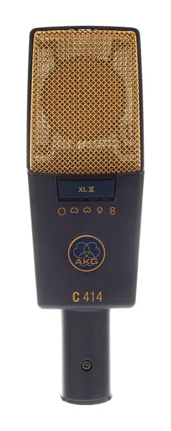 AKG C414 XLII Stereo Set, de microfoonkorf van dichtbij
