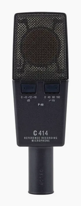 AKG C414 XLS, de behuizing van opzij