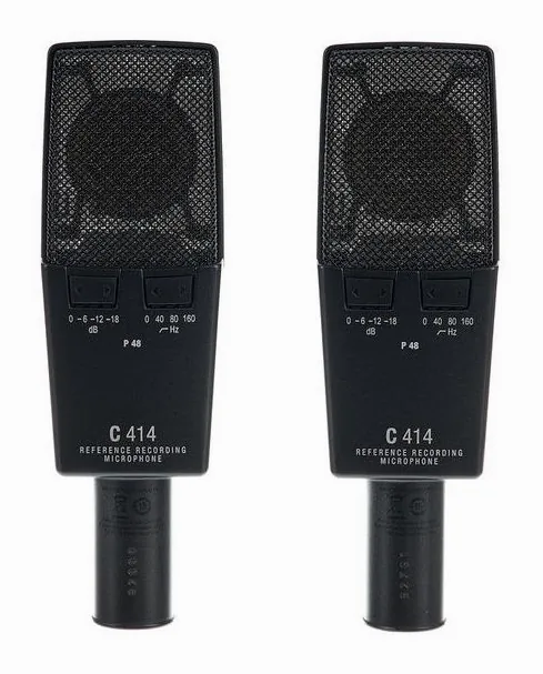 AKG C414 XLS Stereo Set, het frontale grillewerk