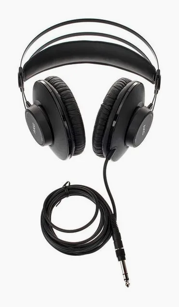 AKG K-52, de hoofdband van bovenaf