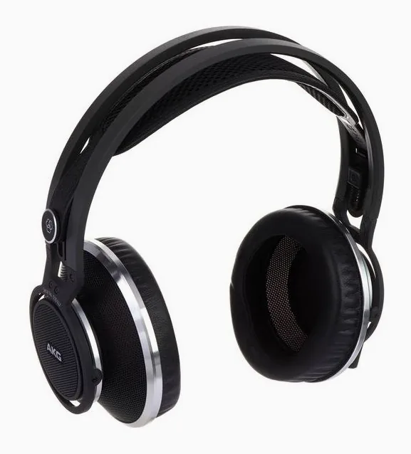 AKG K-812, de hoofdband van bovenaf