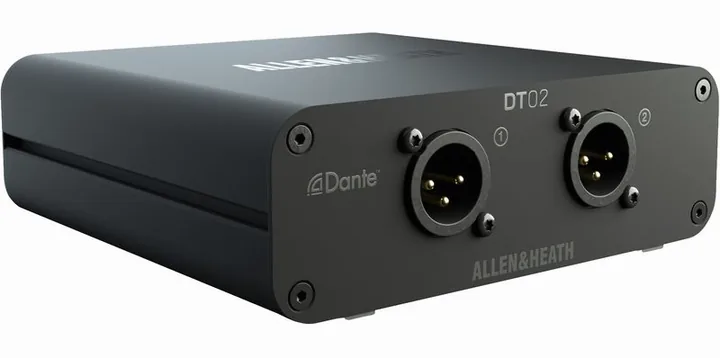 Allen & Heath DT02, de aansluitingen aan de achterkant