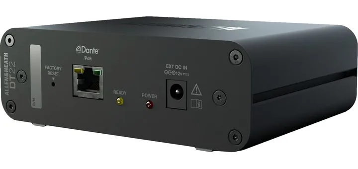Allen & Heath DT22, het voorpaneel met de draaiknoppen