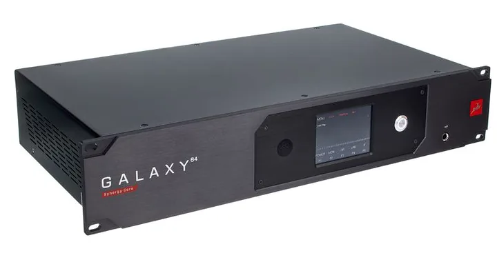 Antelope Galaxy 64 Synergy Core, het voorpaneel met de draaiknoppen