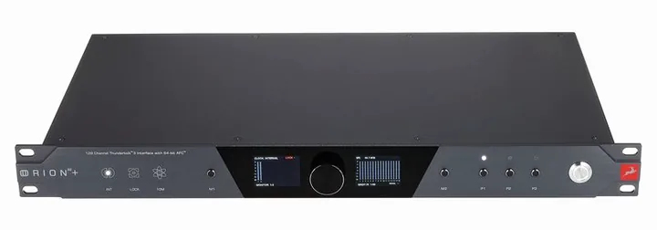 Antelope Orion 32+ | Gen 4, het voorpaneel met de draaiknoppen