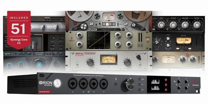 Antelope Orion Studio SC Stereo Bundle, de ingangen aan de voorzijde