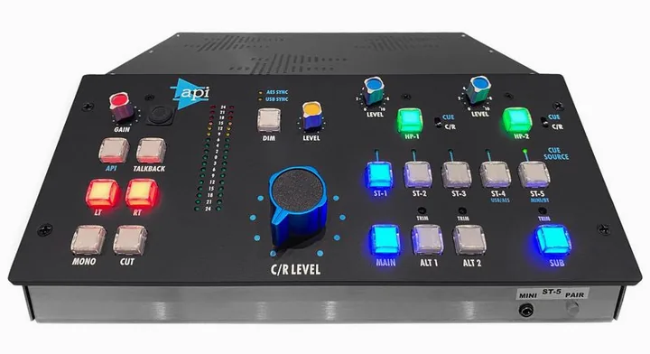 API Audio MC531 Monitor Controller, de achterkant met de aansluitingen
