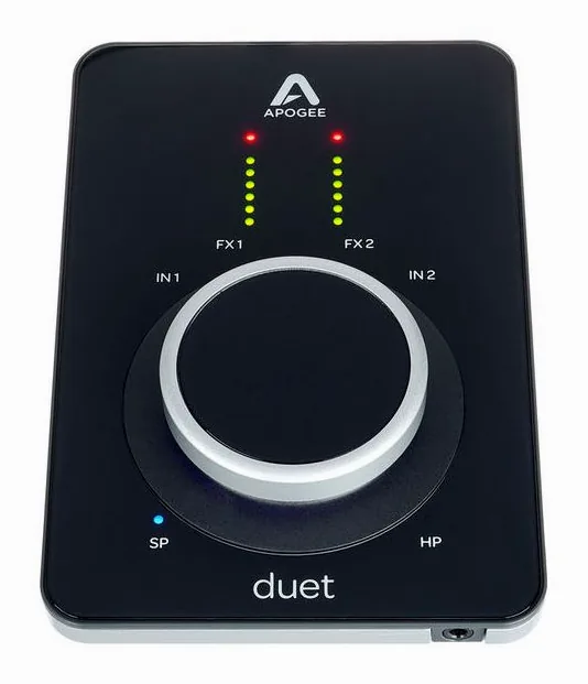 Apogee Duet 3, de behuizing van opzij