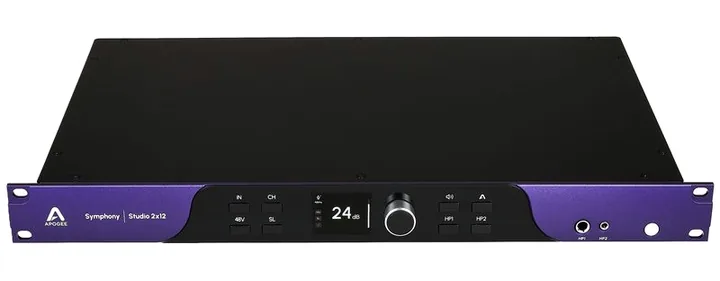Apogee Symphony Studio 2x12, de aansluitingen aan de achterkant