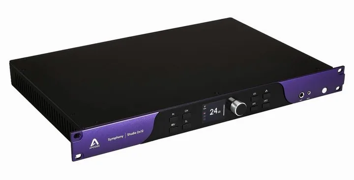 Apogee Symphony Studio 2x12, de aansluitingen aan de achterkant