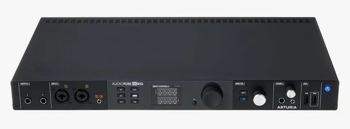 Arturia AudioFuse 16Rig, het voorpaneel met de draaiknoppen