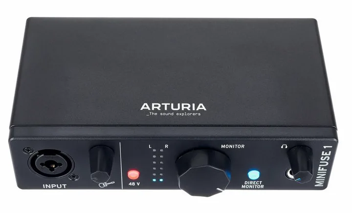 Arturia MiniFuse 1 Black, de behuizing van opzij
