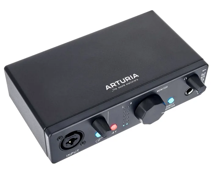 Arturia MiniFuse 1 Black, de behuizing van opzij