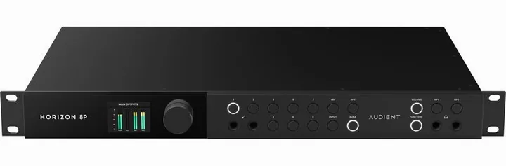 Audient Horizon 8P, het voorpaneel met de draaiknoppen