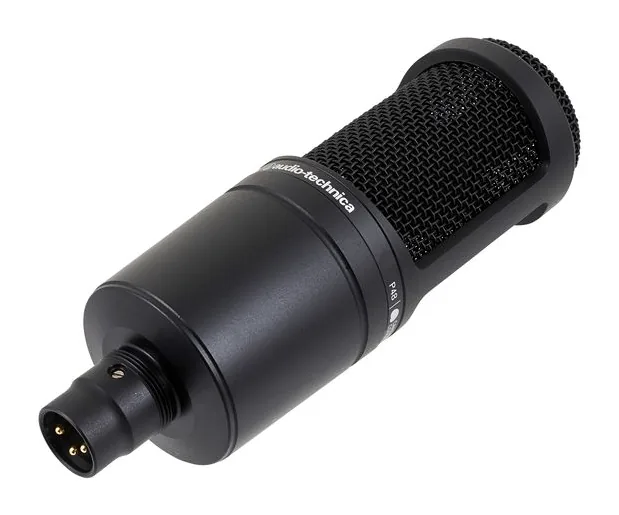Audio-Technica AT2020 AT8458a Bundle, de microfoonkorf van dichtbij