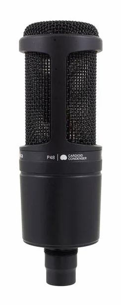 Audio-Technica AT2020, de bevestiging en de houder
