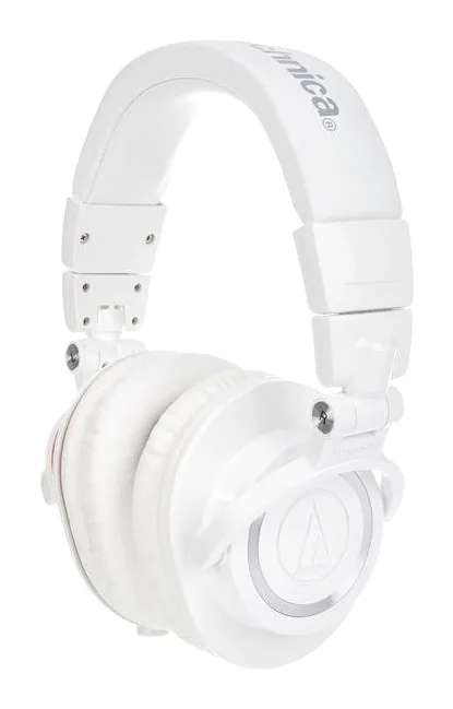 Audio-Technica ATH-M50XWH, de kabelaansluiting aan de oorschelp