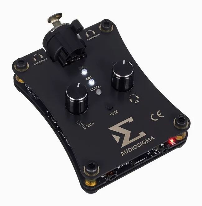 Audiosigma MikeHero DSP, de behuizing van opzij
