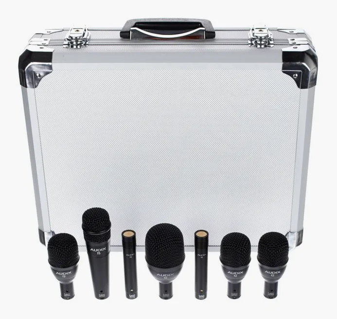 Audix FP-7 F9 Drumset Bundle, de microfoonkorf van dichtbij