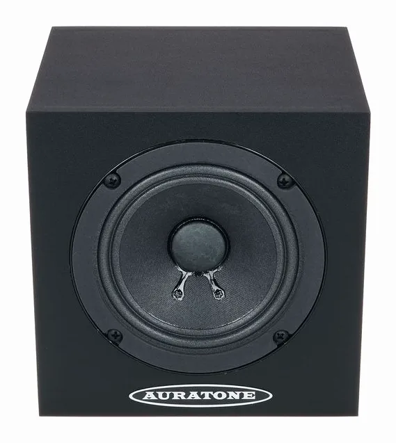 Auratone 5C Active Sound Cube Single Bk, de bassreflexpoort