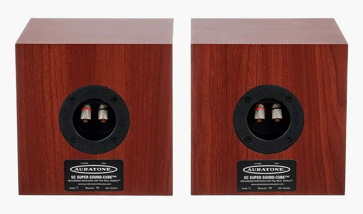 Auratone 5C Super Sound Cube Amp Set Cl, het frontpaneel met de woofer en tweeter