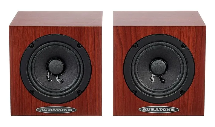 Auratone 5C Super Sound Cube Classic, de achterkant met de aansluitingen