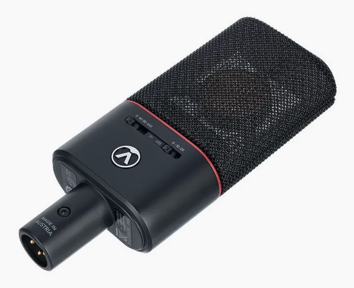 Austrian Audio OC18 Dual Set Plus, de microfoonkorf van dichtbij