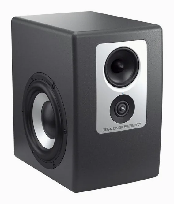 Barefoot Sound Footprint01 Gen2, het frontpaneel met de woofer en tweeter
