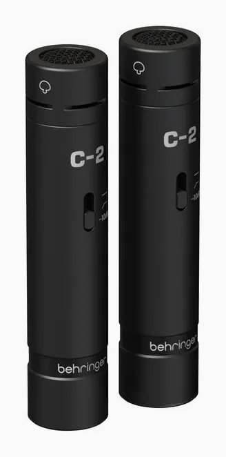 Behringer C-2 Dark Edition Stereoset, de microfoonkorf van dichtbij