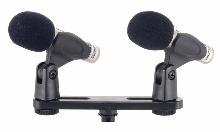 Behringer C-2 Stereoset, de microfoonkorf van dichtbij