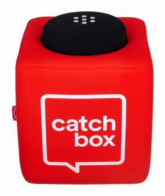 Catchbox Beltpack Module Red, de XLR-aansluiting onderaan