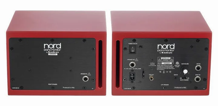 Clavia Nord Piano Monitor V2, de bassreflexpoort