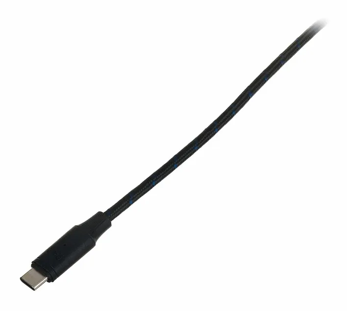 DAP-Audio FL115 USB-C to 2x XLR/M 0.75m, het voorpaneel met de draaiknoppen