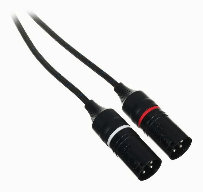 DAP-Audio FL115 USB-C to 2x XLR/M 0.75m, de aansluitingen aan de achterkant