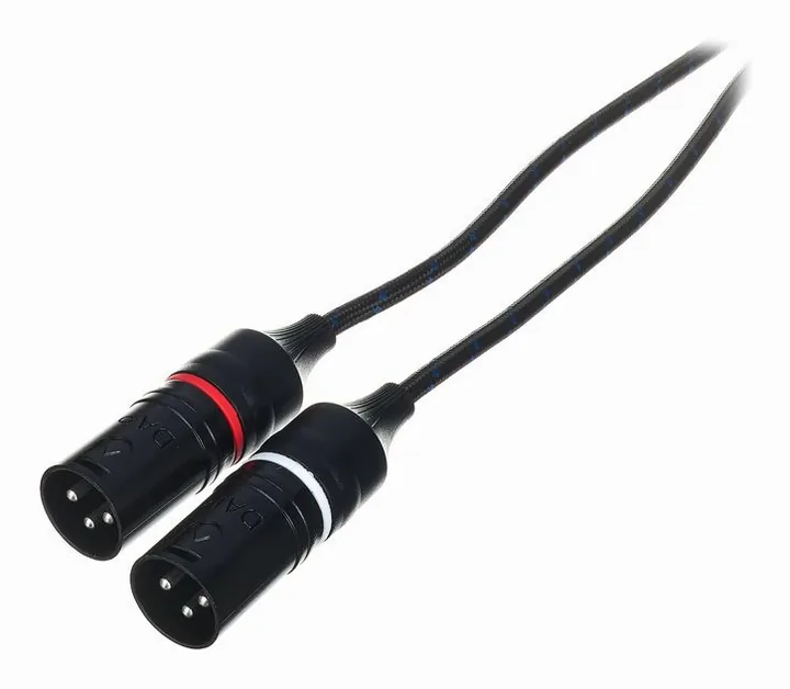 DAP-Audio FL115 USB-C to 2x XLR/M 1.5m, de aansluitingen aan de achterkant