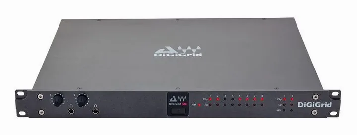 DiGiGrid IOC, het volumeknopje en de LED-meters