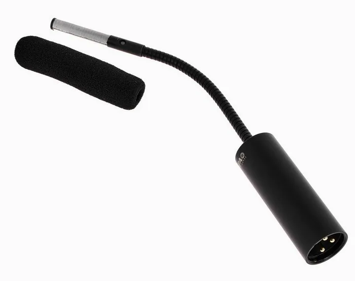 DPA 4098-DC-G-B01-015, de XLR-aansluiting onderaan