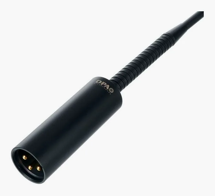 DPA 4098-DC-G-B01-030, de XLR-aansluiting onderaan