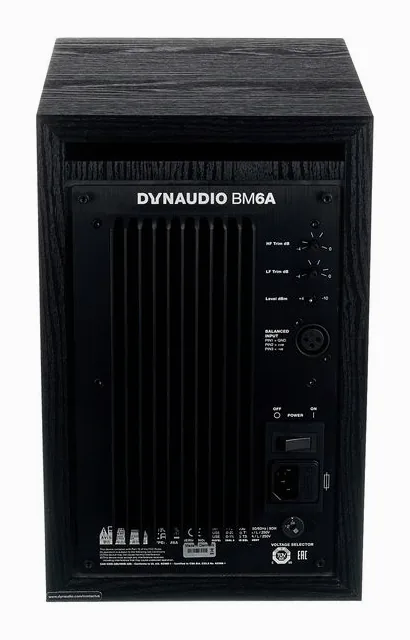 Dynaudio BM6A Classic, het frontpaneel met de woofer en tweeter