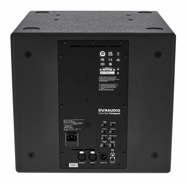 Dynaudio Core Sub Compact, de behuizing van opzij