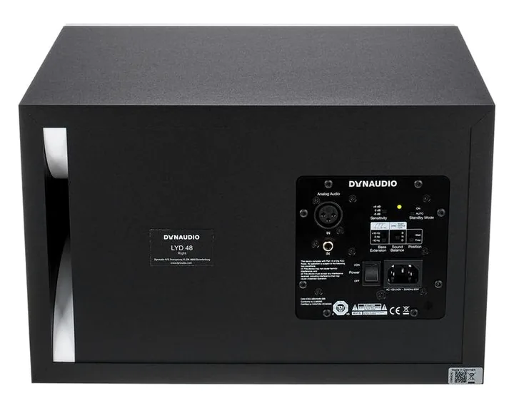 Dynaudio LYD-48 White Right, de bassreflexpoort