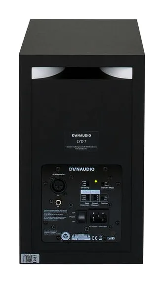 Dynaudio LYD-7, de achterkant met de aansluitingen